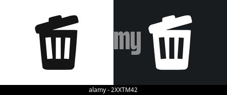 Leftovers Disposal icon linear vector graphics sign or symbol set for web app ui Stock Vector