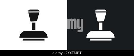 Rubber Stamp icon linear vector graphics sign or symbol set for web app ui Stock Vector