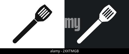 spatula icon linear vector graphics sign or symbol set for web app ui Stock Vector