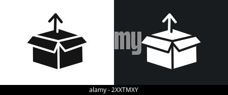 Product release icon linear vector graphics sign or symbol set for web app ui Stock Vector