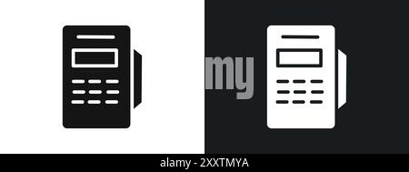 pos terminal icon linear vector graphics sign or symbol set for web app ui Stock Vector