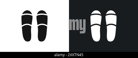 Slippers icon linear vector graphics sign or symbol set for web app ui Stock Vector