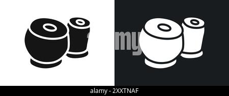 Tabla icon linear vector graphics sign or symbol set for web app ui Stock Vector
