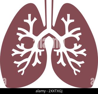 Lungs image icon design template Stock Vector