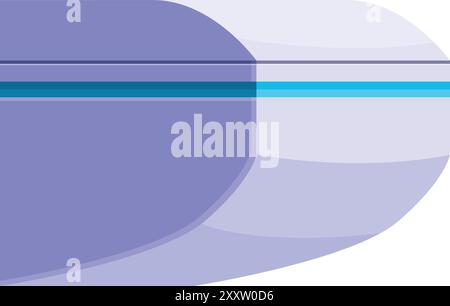 Modern monorail train is moving on the railway Stock Vector