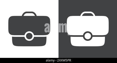 Job Seeking Icon Flat set in black and white color outline vector Stock Vector