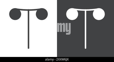 Wind up key icon Flat set in black and white color outline vector Stock Vector