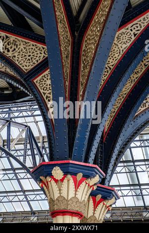 Architectural detail, Liverpool Street Station, Liverpool Street, London, England Stock Photo