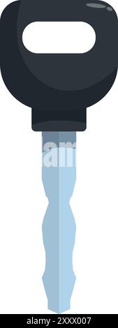 Modern car key with remote control is ready to unlock your vehicle Stock Vector