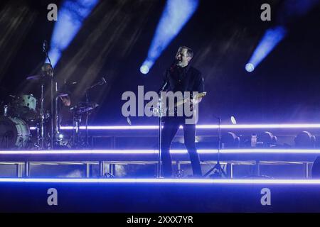 Death Cab for Cutie performing in London at the All Points East 2024 festival Stock Photo