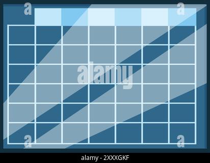 Empty spreadsheet provides a structured framework for organizing and presenting data Stock Vector