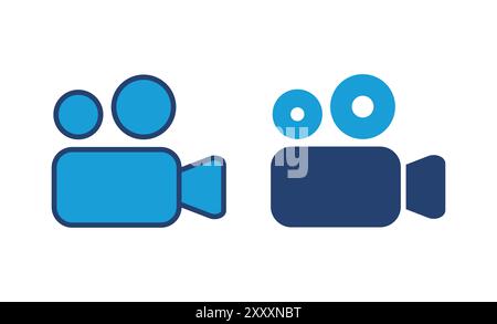 Video icon vector. video camera icon vector. movie sign. cinema Stock Vector