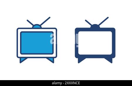 Tv icon vector. television icon vector Stock Vector