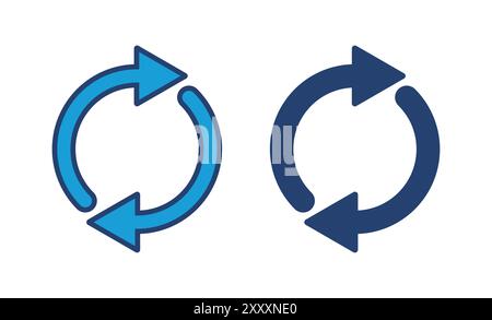 Refresh icon vector. Reload icon vector. Update icon. Stock Vector