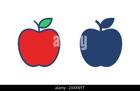 Apple icon vector. Apple vector icon. apple symbols for your web design. Stock Vector