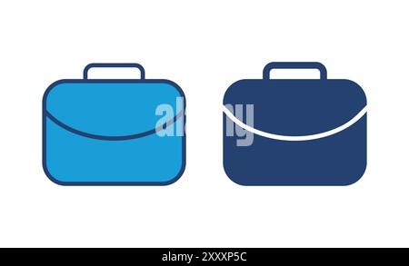 Briefcase icon vector. suitcase icon. luggage symbol. Stock Vector
