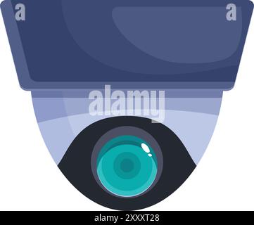 Security camera is recording, providing safety and peace of mind Stock Vector