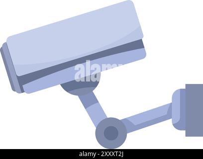 Modern security camera ensuring safety and providing surveillance Stock Vector