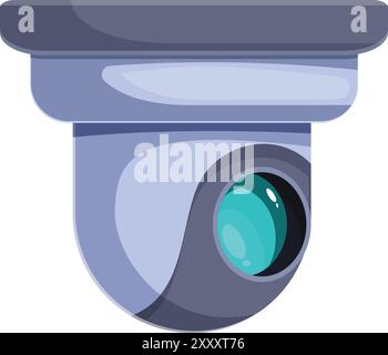 Security camera is recording, providing safety, security and peace of mind Stock Vector