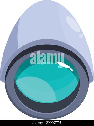 Modern security camera providing surveillance and ensuring safety Stock Vector