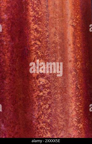 Close Up Detail of Rusted Brown Metal Background Stock Photo