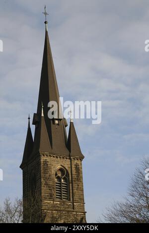 Tower of St Sturmius in Rinteln on the Weser (Lower Saxony) Stock Photo