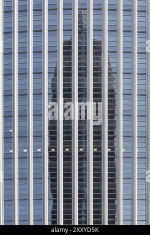 Facade of a modern office building with reflection Stock Photo