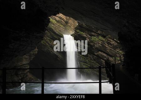 Waterfall in the Toggenburg valley Stock Photo