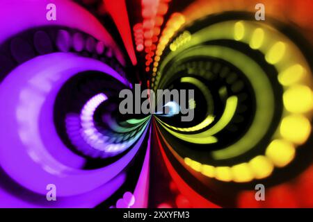 Blurred bright lights abstract background Stock Photo