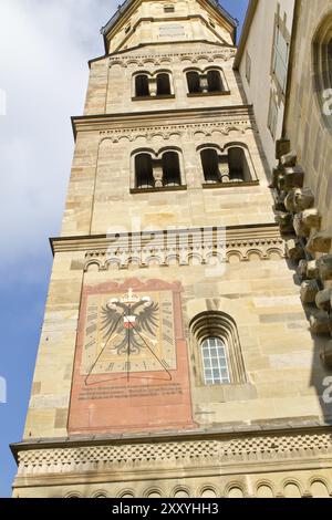 The historic St Michael's Church in Schwaebisch Hall, Germany, Europe Stock Photo