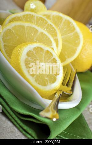 Photo of a juicy lemon. Photo on a light background. Copy space. Paste ...
