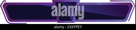 Modern lower third banner perfect for displaying information on a live stream Stock Vector