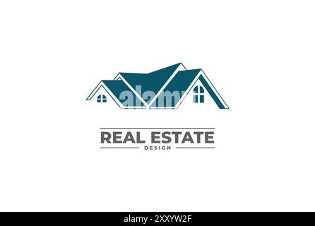 Modern Urban City for Real Estate Apartment Logo Design Vector Stock Vector