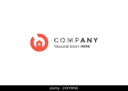 Modern Simple Wrench House for Repair Service Logo Design Vector Stock Vector