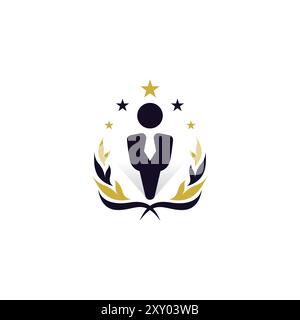 Leadership People Logo Vector. Human Success Logo Stock Vector
