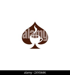 Spade Coffee Logo Vector Stock Vector