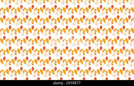 A different type of leaf autunm pattern Stock Vector