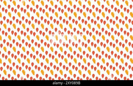 A different type of leaf autunm pattern Stock Vector