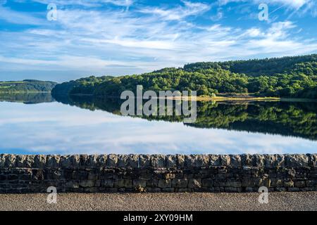 Early morning light accross Anglezarke Reservoir Lancashire England UK  United Utilities Stock Photo