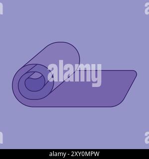 gym yoga mat icon vector. gym mat sheet icon illustration. gym mat Stock Vector