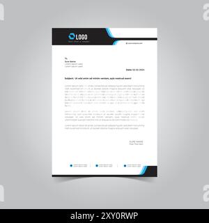 Corporate Business Letterhead Design Template Stock Vector