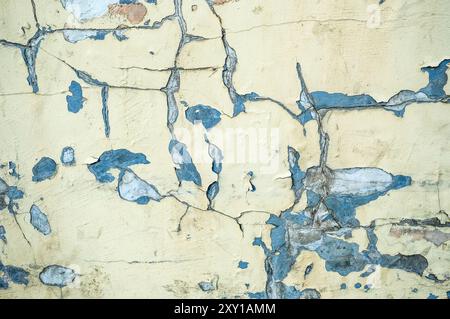 old rough wall background with cracks Stock Photo