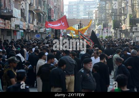 August 27, 2024, Peshawar, Peshawar, Pakistan: Shiite Muslims mark ...