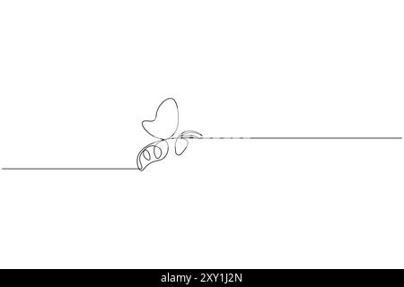 Bee one line art and continuous single line isolated outline vector icon Stock Vector