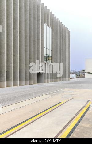 Platform 10 brings together Fine arts, photography and contemporary art on land previously used as a railway repair shed next to Lausanne station. Stock Photo