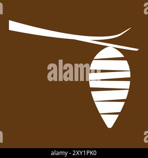 cocoon icon vector illustration logo design Stock Vector