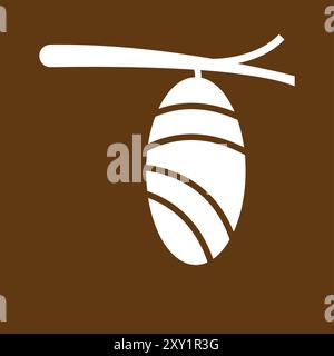cocoon icon vector illustration logo design Stock Vector