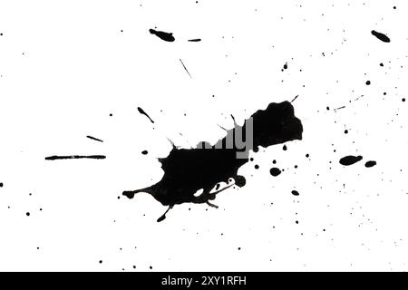 Ink drops. Black and white grunge texture. Abstract background. Noise dirty grunge texture Stock Photo