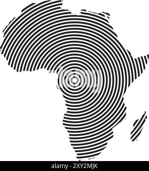 Blank Political Africa Map vector illustration with countries in white ...