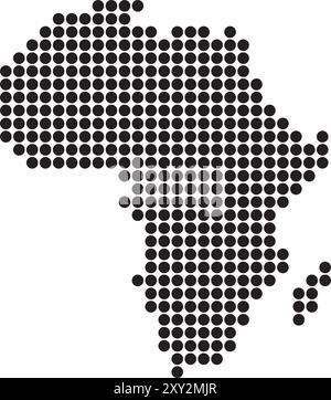 Africa map icon with plain black vector illustration design Stock ...